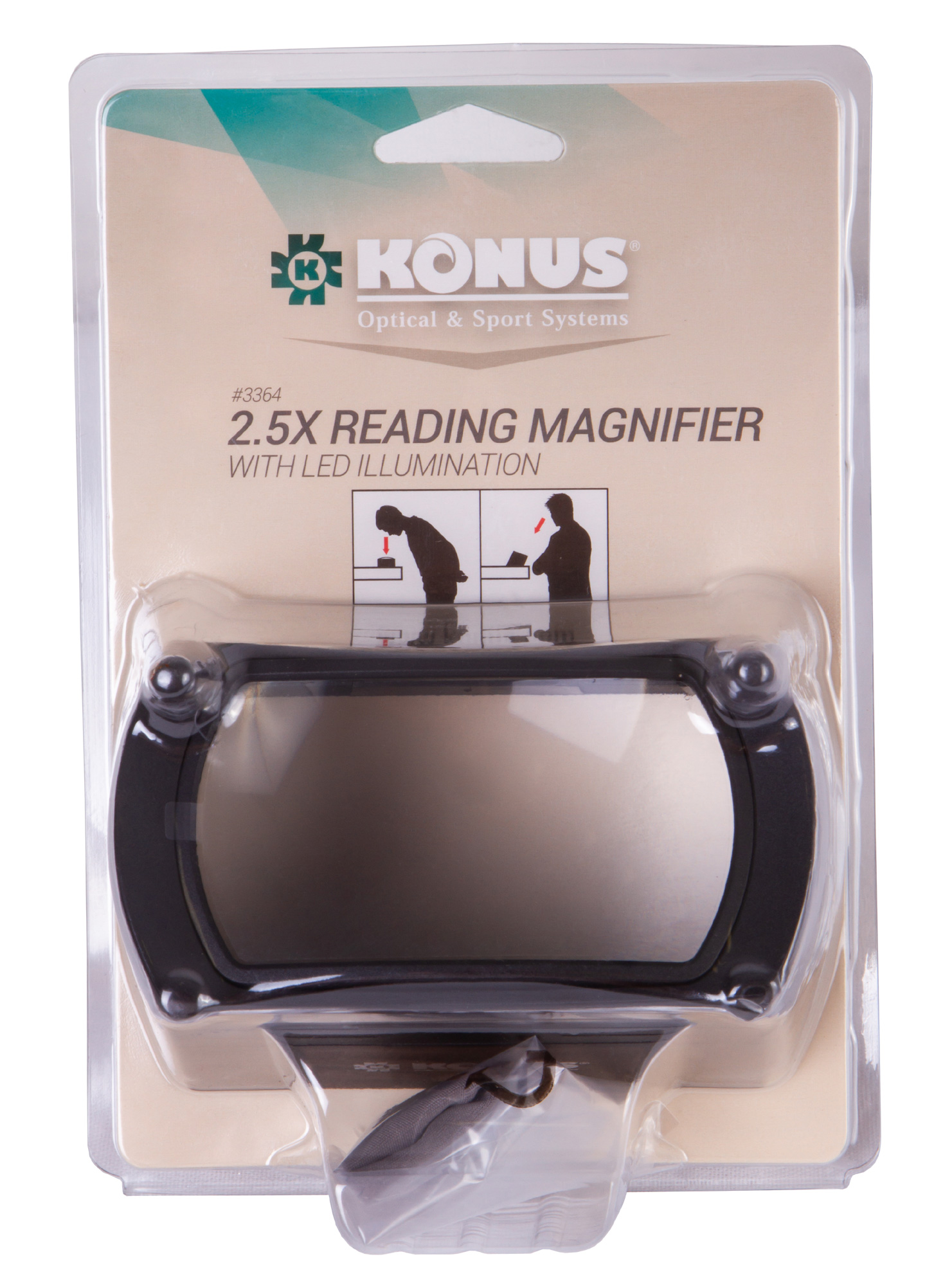 Лупа Konus Reading 2,5x купить в Тюмени | Лупы