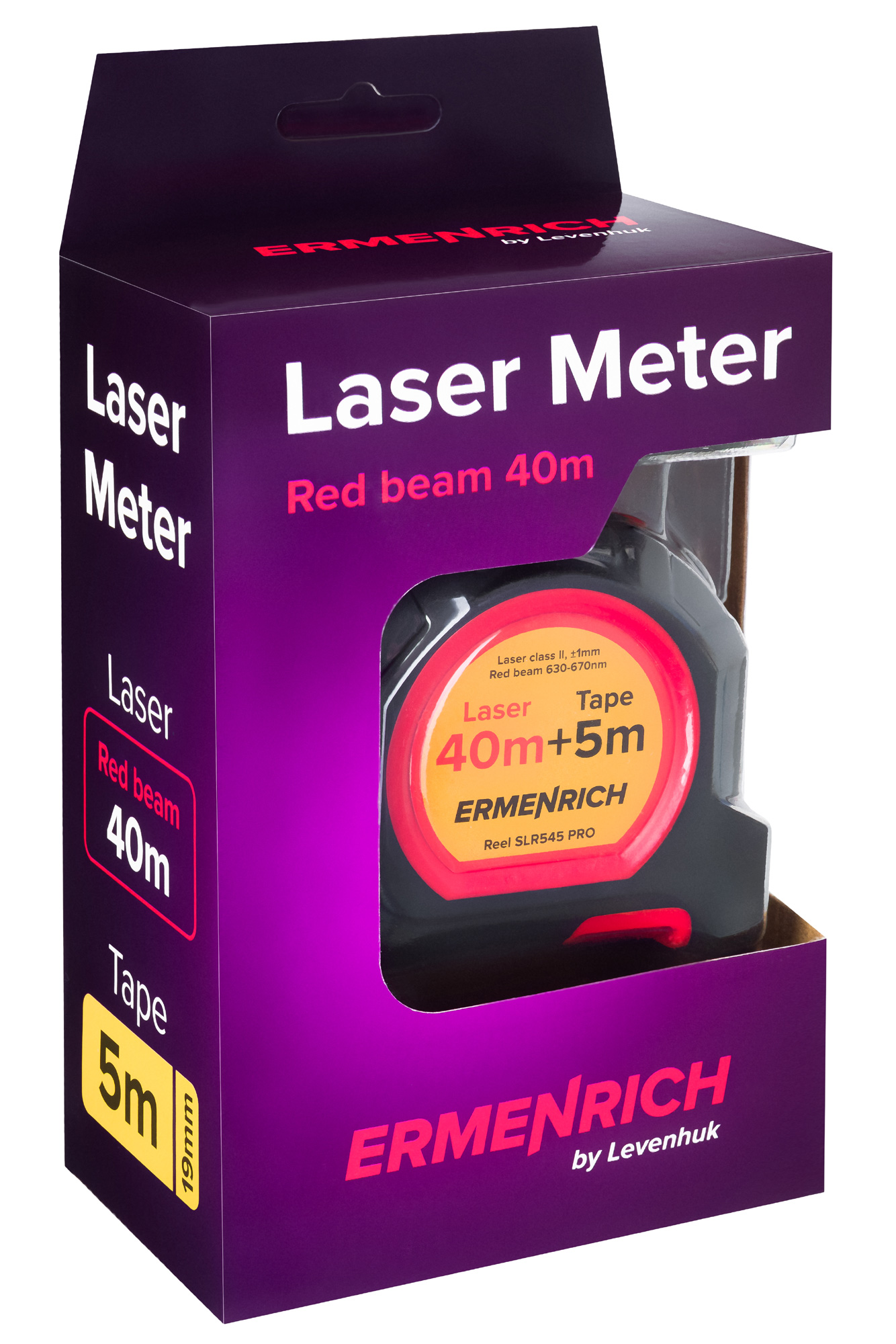 Рулетка с лазерным дальномером Ermenrich Reel SLR545 PRO купить в Тюмени | Измерительные инструменты