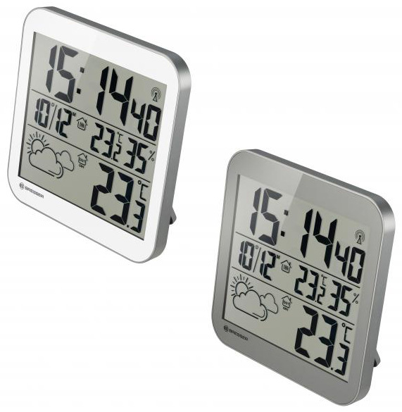 Часы настенные Bresser MyTime LCD, белые купить в Тюмени | Барометры, метеостанции, часы