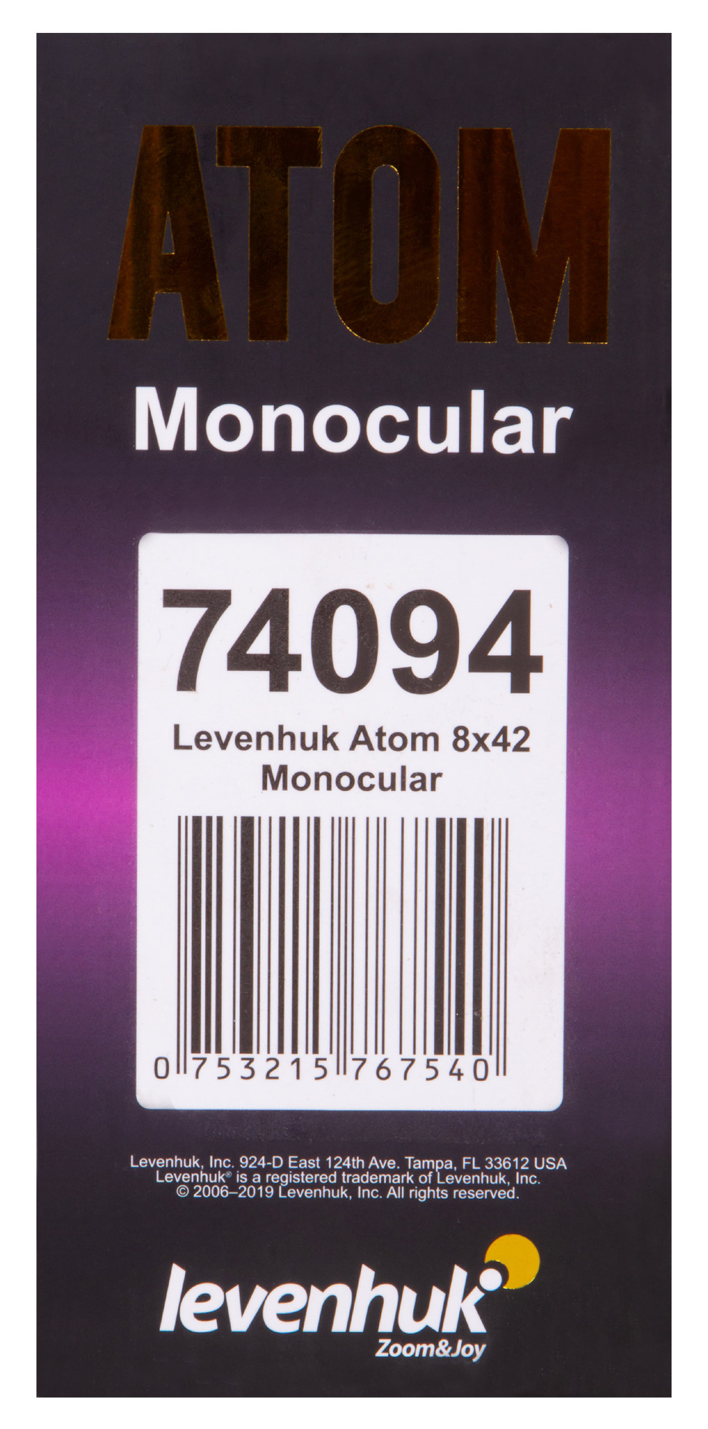 Монокуляр Levenhuk Atom 8x42
