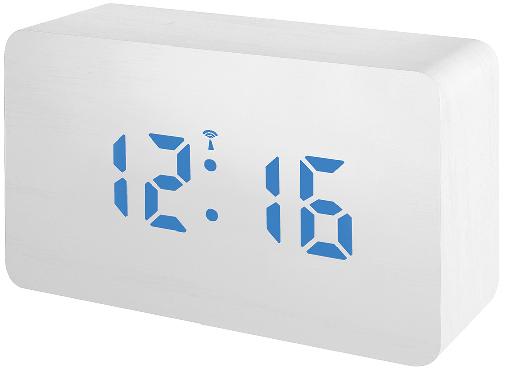 Часы Bresser MyTime W Color LED Blue, белые купить в Тюмени | Барометры, метеостанции, часы